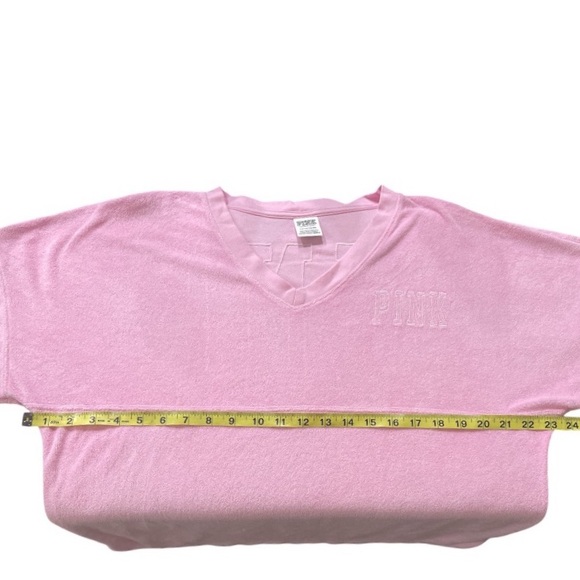 Victoria Secret Pink Varsity Beach Terry V Neck Top - Picture 7 of 13